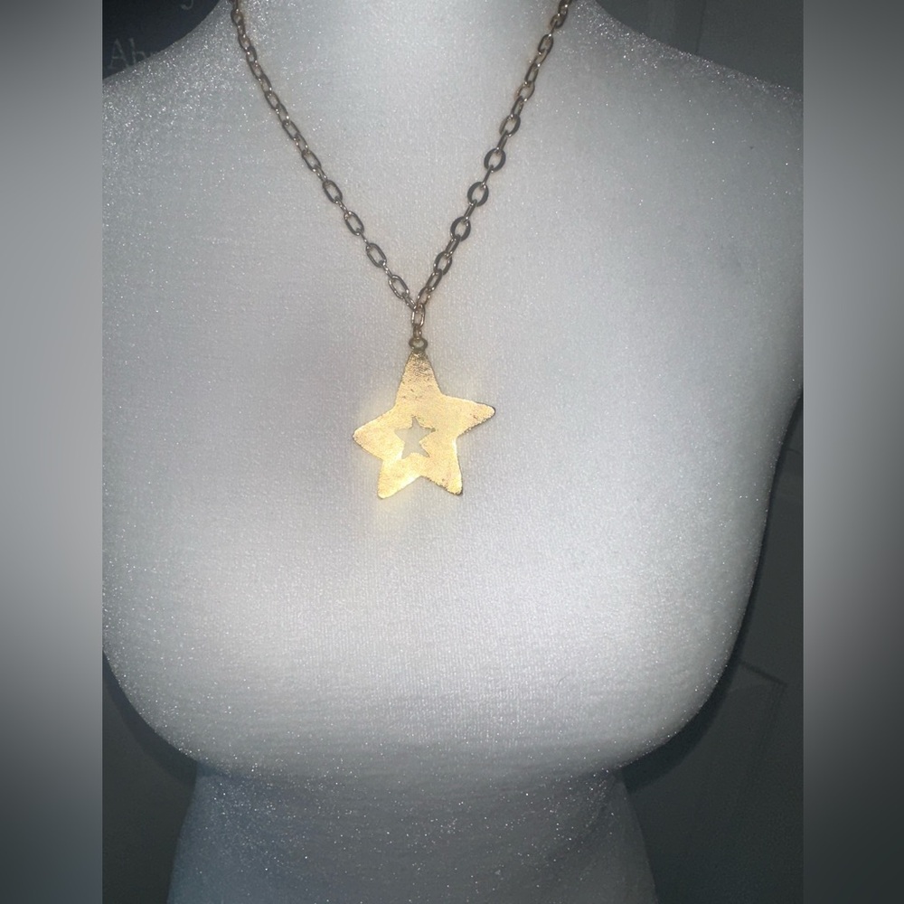 Goldie Lew Gold Star Pendant Necklace -